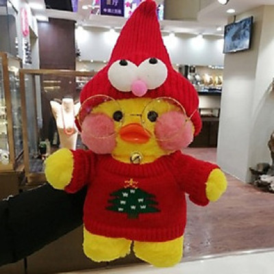 Bông Vịt má hồng xinh xắn siêu Cute 30cm kèm phụ kiện