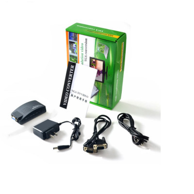 Bộ chuyển đổi AV video sang VGA (đen) - Hàng Nhập Khẩu