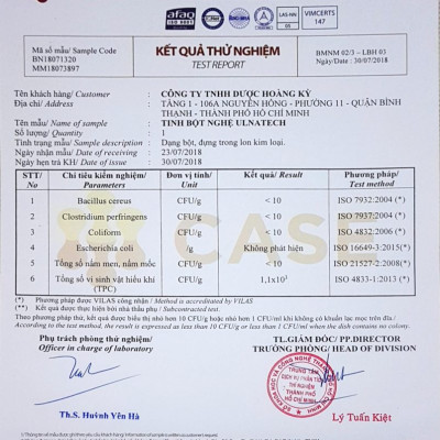 Combo 4 Lon Tinh bột nghệ Ulnatech (Nano Curcumin, mỗi lon 250gr)
