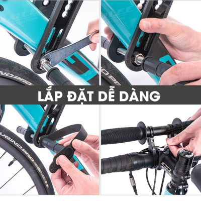 Bộ Đệm Yên Ghế Trước Xe Đạp HF06 Cho Trẻ Em Có Tay Vịn (full set) Gắn Khung Xe Đạp Chất liệu sắt có cao su chống trầy Mai Lee