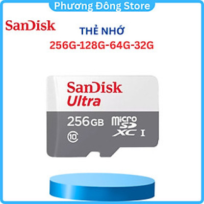 Thẻ Nhớ MicroSD SanDisk Ultra 32G/64G/128GB/256Gb 100MB/s - Hàng Chính Hãng