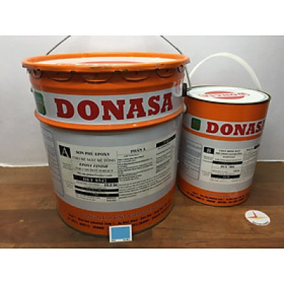 Sơn sàn bê tông Donasa /Floor coating Paint màu xanh da trời DEF 8542 15L