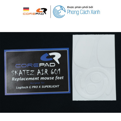 Feet chuột PTFE Corepad Skatez AIR cho Logitech G PRO X SUPERLIGHT Wireless (2 Bộ) - Hàng Chính Hãng