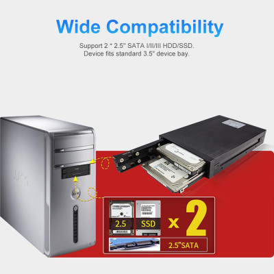 Ổ cứng HDD Candy OImaster HE-2005 Dual 2,5 "SATA 