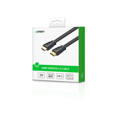 Ugreen UG50819ED015TK 1.5M màu đen Cáp tín hiệu HDMI dẹt - HÀNG CHÍNH HÃNG