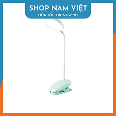 Đèn Bàn LED Kẹp Đầu Giường Đọc Sách Chống Cận Pin Sạc