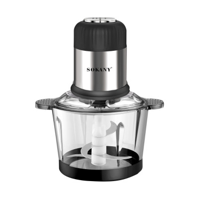 Máy xay thịt đa năng cối xay thủy tinh 2L, công suất cao 800W xay nhuyễn mọi thực phẩm SOKANY SK7025A - HÀNG CHÍNH HÃNG