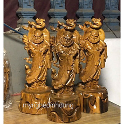 Tượng đạt ma sư tổ bằng gỗ bách xanh thơm nức kt cao 30×12×10cm 