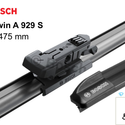 Gạt Mưa BOSCH AeroTwin Euro Set A929S Kích thước 24/60cm – 19/47.5cm | Dành cho Xe Audi A3, BMW Serie3, Renault Koleos