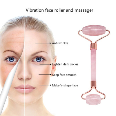 Cây lăn massage mặt bằng đá tự nhiên full box cao cấp - Tặng cặp đá chườm mắt giảm quầng thâm bọng mắt