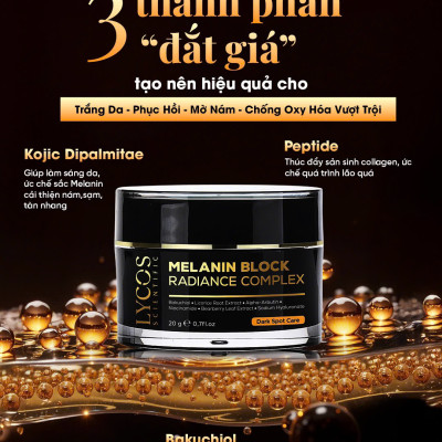 Kem Nám Đêm MELANIN BLOCK LYCOS, Kem Nám Lycos - Phiên bản nâng cấp : giảm thâm nám tàn nhang, dưỡng trắng da. hiệu quả lên đến 99%