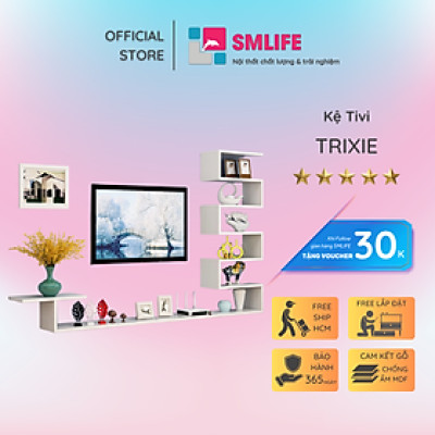 Kệ tivi gỗ hiện đại SMLIFE Trixie