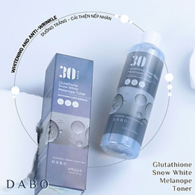 Nước hoa hồng Glutathione dưỡng trắng da, chống nhăn nâng cơ ngừa thâm nám - DABO Glutathione Snow White Melanope Toner 300ml