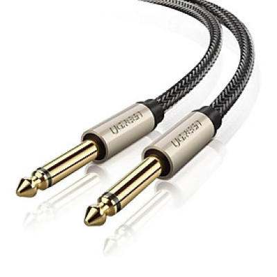 Ugreen UG40815AV128TK 10M màu Đen Cáp âm thanh 2 đầu 6.5mm dương cao cấp - HÀNG CHÍNH HÃNG