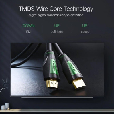 Ugreen UG30193HD116TK 5M màu Đen Cáp tín hiệu HDMI chuẩn 1.4 hỗ trợ phân giải 4K * 2K - HÀNG CHÍNH HÃNG