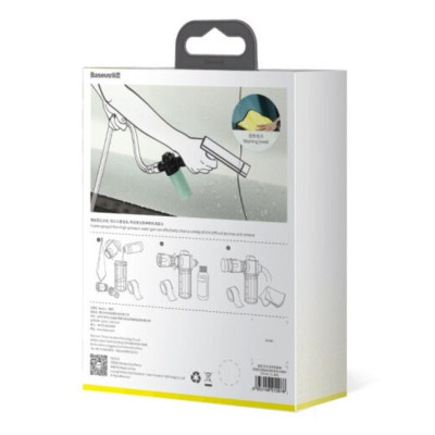 Bộ Dụng Cụ Rửa Xe Baseus[Bọt Nồi + Dung Dịch Rửa Xe + Khăn Lau + Băng Dính Nước] - Hàng Chính Hãng