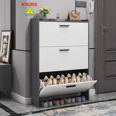 Tủ giày thông minh cánh lật, tủ giày bằng gỗ MDF ATG303