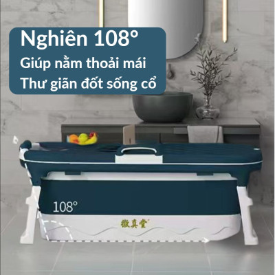 Bồn Tắm Gấp Gọn Thông Minh Cải Tiến Cho Người Lớn, Trẻ Em, Bồn Tắm Thông Minh Xông hơi [Bảo hàng 2 năm]