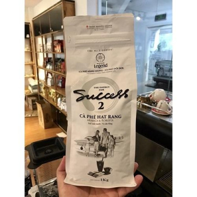 Combo 2 Bịch Cà Phê Hạt Mộc Trung Nguyên Legend Success 2 – Gói 1kg – Cà Phê Thể Chất Mạnh, Vị Cân Bằng