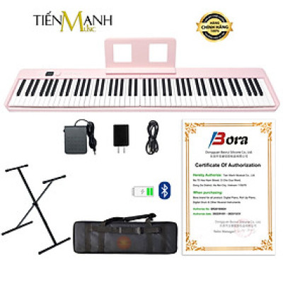 Đàn Piano Điện Gấp Gọn Bora BX20 - Đàn, Chân, Bao, Nguồn 88 Phím Cảm Ứng Lực Có Loa BX-20 Hàng Chính Hãng - Kèm Móng Gẩy DreamMaker