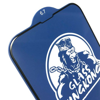 Miếng dán cường lực màn hình cho iPhone 13 Pro Max hiệu Kingkong Glass Defend chuẩn 9H 2.5D - Hàng nhập khẩu