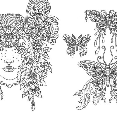 Sách - Spirit Animals Coloring Book by Hanna Karlzon (UK edition, Hardcover)