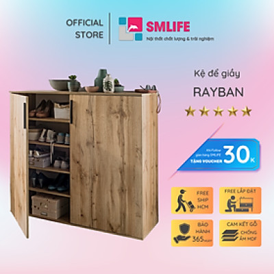 Kệ để giầy đẹp gỗ công nghiệp SMLIFE Rayban