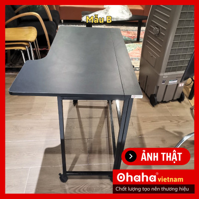[Kèm Ảnh Thực Tế - Miễn phí vận chuyển & Lắp đặt] Bàn gấp gọn thông minh có bánh xe Ohaha - BGG001