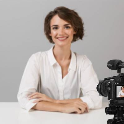 Micro Thu Âm Không Dây Saramonic Vmic Mini Cho Máy Ảnh DSLR và Điện Thoại Thông Minh - Có Thể Dễ Dàng Bắt Đầu Quay Video Các Cuộc Phỏng Vấn/ Làm Việc Tại Nhà Hoặc Trên Đường Đi. - Hàng Chính Hãng