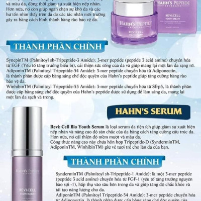 Kem hahn’s peptide trẻ hoá và tái tạo da- Han