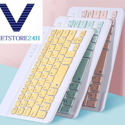 Bàn Phím Và Chuột Bluetooth Mini Siêu Mỏng GOIIOG 030 dùng cho ipad, điện thoại có đa dạng màu sắc cá tính VT (Giao Ngẫu Nhiên) - Hàng chính hãng