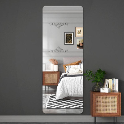 Gương Treo Dán Tường Acrylic Toàn Thân Hình Chữ Nhật Chống Vỡ Soi Dán Tủ Quần Áo Kích Thước 100x30cm An Toàn Tiện Lợi