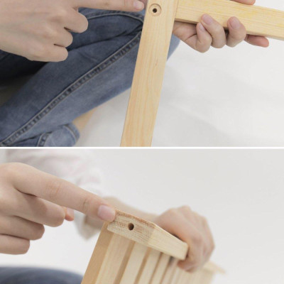 KỆ ĐỰNG GIÀY GỖ 2 TẦNG HÀN QUỐC MÀU GỖ TỰ NHIÊN - BENCH 2F NATURAL SIZE M