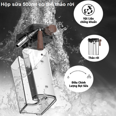 Máy pha cà phê Espresso chuyên nghiệp, thương hiệu Mỹ HiBREW cao cấp H8A, 1250W, 19 Bar - Bảo hành 12 Tháng, Hàng chính hãng
