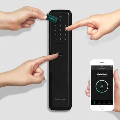 Push Pull Mortise MP1F -Khoá cửa thông minh Hàn Quốc - Cấp quyền MỞ CỬA TỪ XA KHÔNG CẦN WIFI