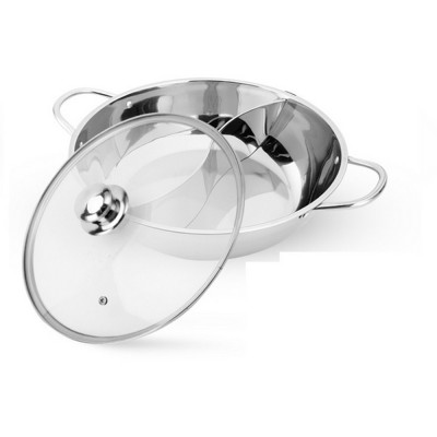 Nồi Lẩu 2 Ngăn Inox 30 cm, Nồi Lẩu Điện Đa Năng Dùng Làm 2 Món Lẩu Cùng Lúc ,Thiết Kế Dạng Âm Dương Mới Lạ , Hấp Thụ Nhiệt Và Làm Nóng Nhanh , Tiết Kiệm Thời Gian –Hàng Chính Hãng