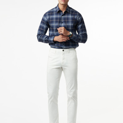 Áo Sơ Mi Nam Caro Tay Dài Cotton Ninomaxx Thương Hiệu N&M 2110032