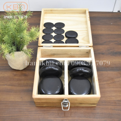 BỘ ĐÁ MASSAGE 18 VIÊN - GIỮ NÓNG LÂU (18 viên đá/1 bộ)