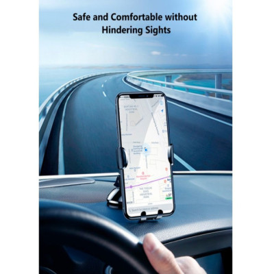 Giá đỡ điện thoại  xoay 360 độ Baseus Osculum Type Gravity Car Mount gắn taplo ô tô, xe hơi  SUYL-XP01, Tự động điều chỉnh kích thước màn hình sao cho vừa với điện thoại khi đặt lên giá đỡ, Hàng nhập khẩu