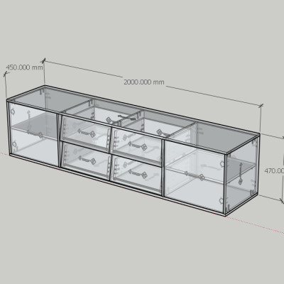 HAPPY FURNITURE , Kệ TV 2 cửa mở 4 ngăn kéo - CALYN , KTV_099 , 200cm x 45cm x 47cm DxRxC