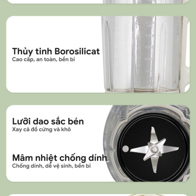 Máy Làm Sữa Hạt Đa Năng Seka E300 12 Chế Độ Xay Nấu - Hàng Chính Hãng