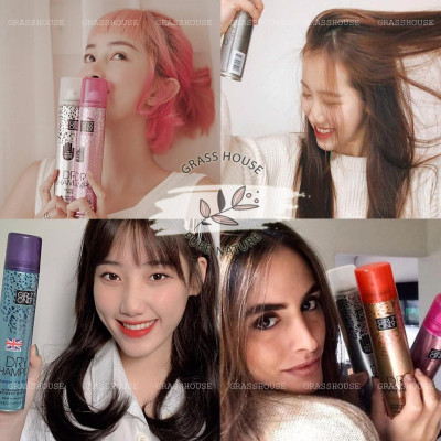  [FULL MÀU - Made in UK] Dầu Gội Khô Girlz Only 200ml giúp làm phồng, hỗ trợ cải thiện tình trạng khô bết tóc (Party Night, Dawn 