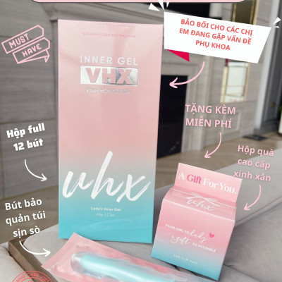 Sản phẩm chăm sóc phụ khoa Bút yêu Inner gel VHX Vĩnh Hồng Xuân - Hộp 12 bút