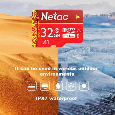 Thẻ nhớ Netac TF (MicroSD) A1 U1 C10 Máy ghi lưu lượng Giám sát Camera Thẻ lưu trữ điện thoại di động