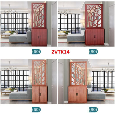 Tủ kệ trang trí kiêm vách ngăn phòng khách , nhà bếp 2VTK14 - Nội thất lắp ráp Viendong Adv