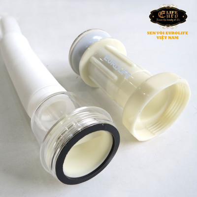 Bộ xả lavabo Inox ống lò xo nhựa linh hoạt Eurolife EL-BX02 (Trắng)