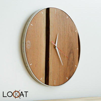 Đồng Hồ Treo Tường Décor Nhà Phong cách Retro Cổ Điển - Tinh Tế từ Gỗ Mộc Tự Nhiên DH12050146