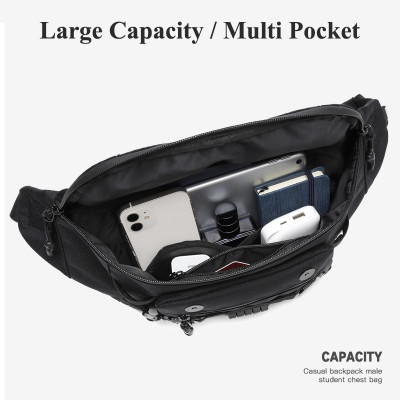 Ozuko Túi Đeo Hông Thể Thao Chống Thấm Nước Tiện Dụng Cho Nam