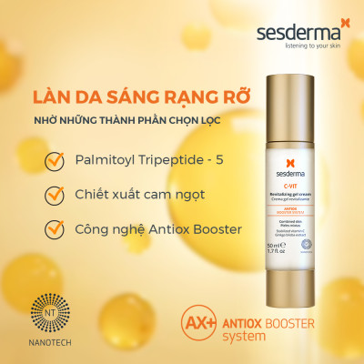 Kem dưỡng chống oxy hóa Sesderma C-Vit Radiance cho da dầu và da hỗn hợp 50ml