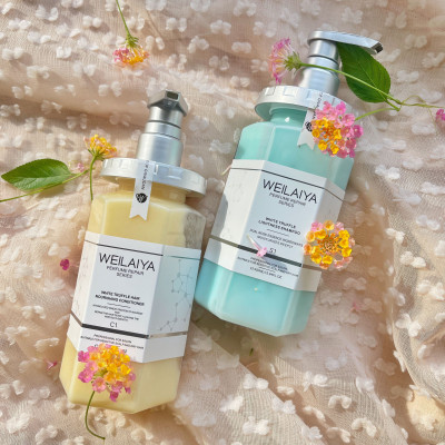 Combo  Dầu gội xả phục hồi đa tầng nấm Truffle Weilaiya hương nước hoa và Sữa tắm trắng da cánh hoa hồng Damask Weilaiya